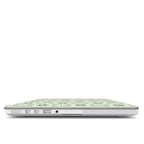 Green brick floral MacBook Case