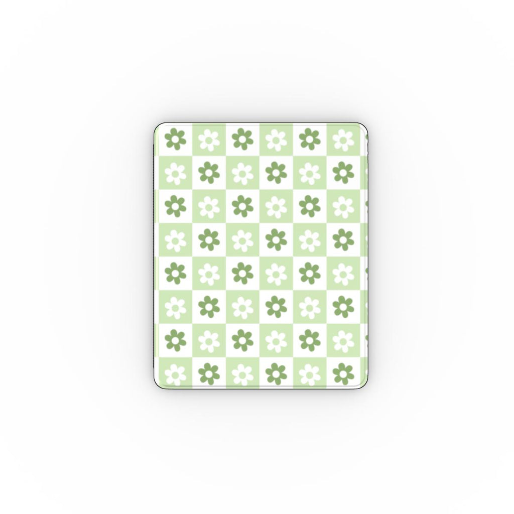 Green brick floral Apple iPad Case