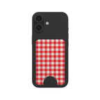 Red Gingham Magnetic wallet
