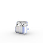 Baby Blue Stripes Apple AirPods Tough Case