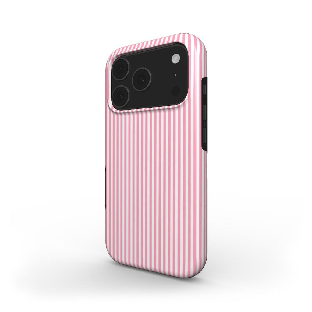 Baby Pink Stripes Tough Phone Case