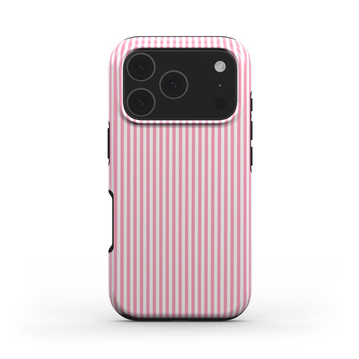 Baby Pink Stripes Tough Phone Case