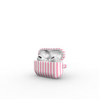 Baby Pink Stripes Apple AirPods Tough Case