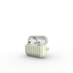 Pastel Lemon Stripes Apple AirPods Tough Case