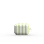 Pastel Lemon Stripes Apple AirPods Tough Case