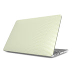 Pastel Lemon Stripes MacBook Case