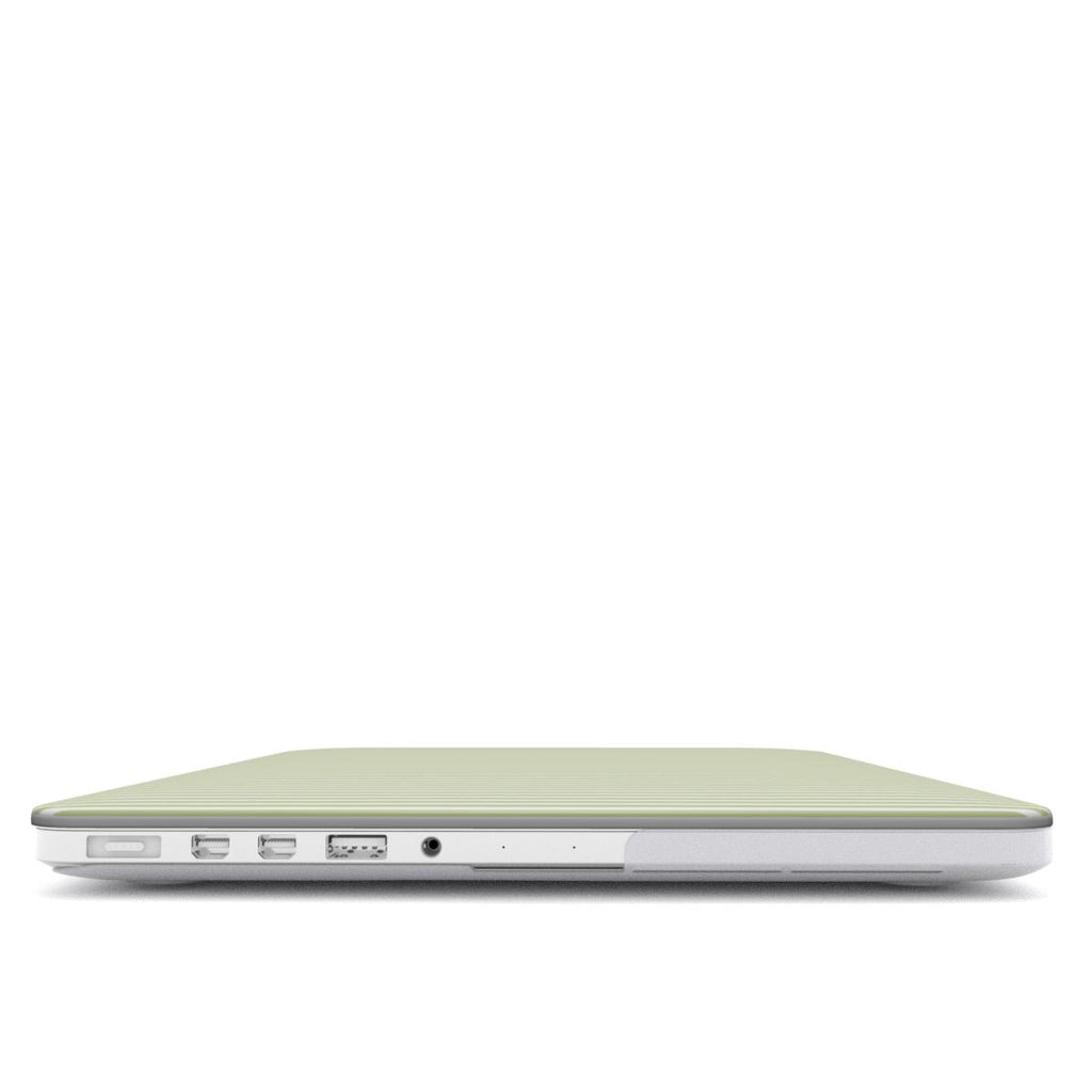 Pastel Lemon Stripes MacBook Case