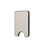 Tiny Beige Stripes Magnetic wallet