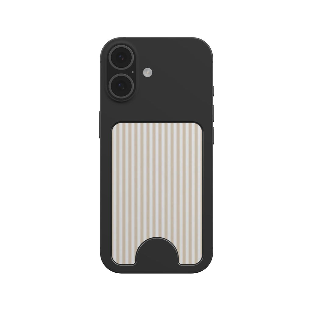 Tiny Beige Stripes Magnetic wallet