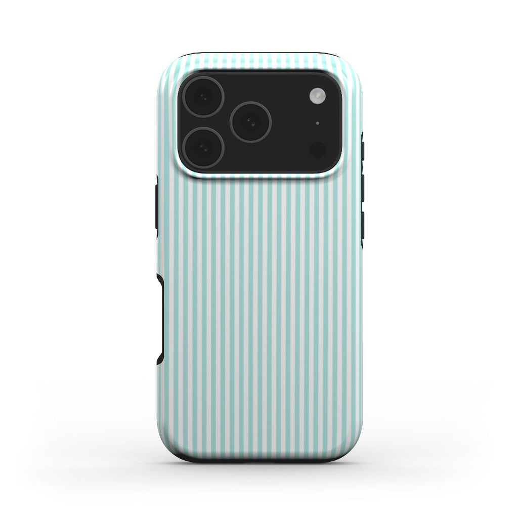 Mint Green Stripes Tough Phone Case
