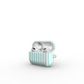Mint Green Stripes Apple AirPods Tough Case