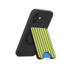 Wasabi Yellow Stripes Magnetic wallet