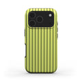 Wasabi Yellow Stripes Tough Phone Case