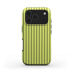 Wasabi Yellow Stripes Tough Phone Case