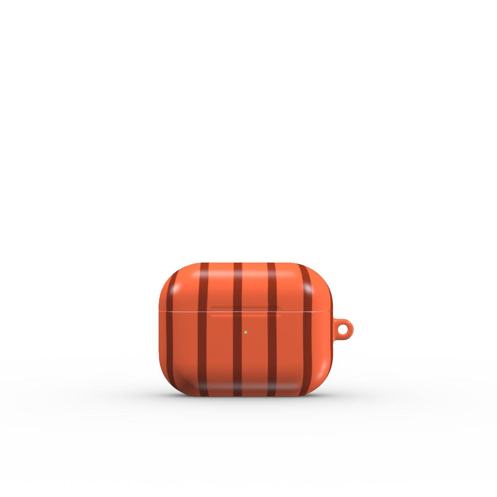 Topaze Orange Stripes Apple AirPods Tough Case