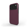 Mamtom Purple Stripes MagSafe Tough Phone Case