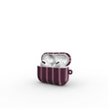 Mamtom Purple Stripes Apple AirPods Tough Case