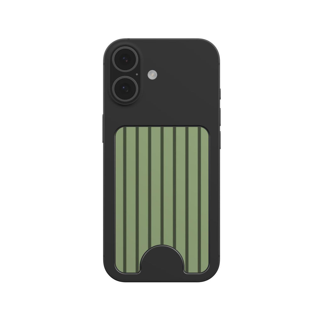 Chocomint Green Stripes Magnetic wallet