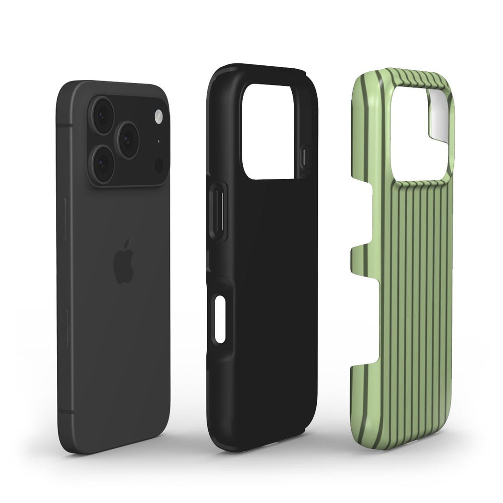 Chocomint Green Stripes Tough Phone Case