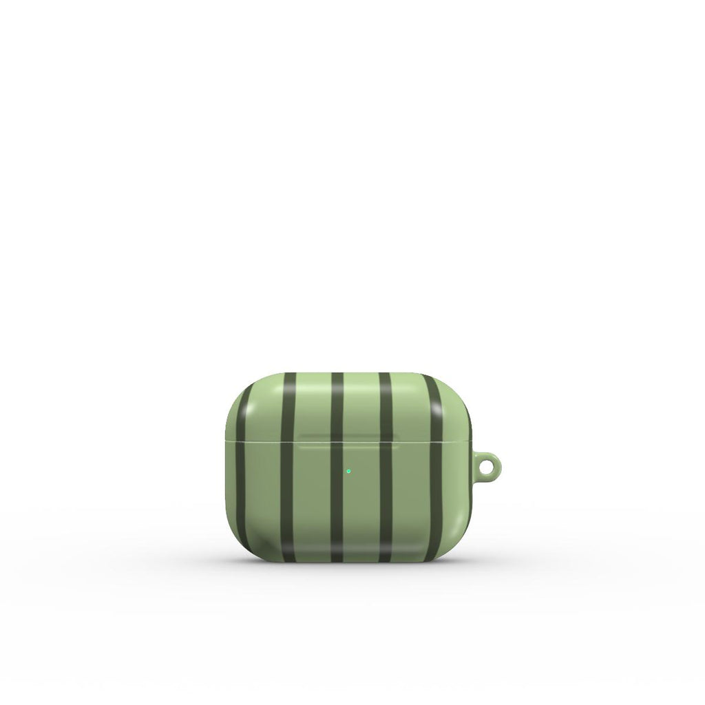 Chocomint Green Stripes Apple AirPods Tough Case