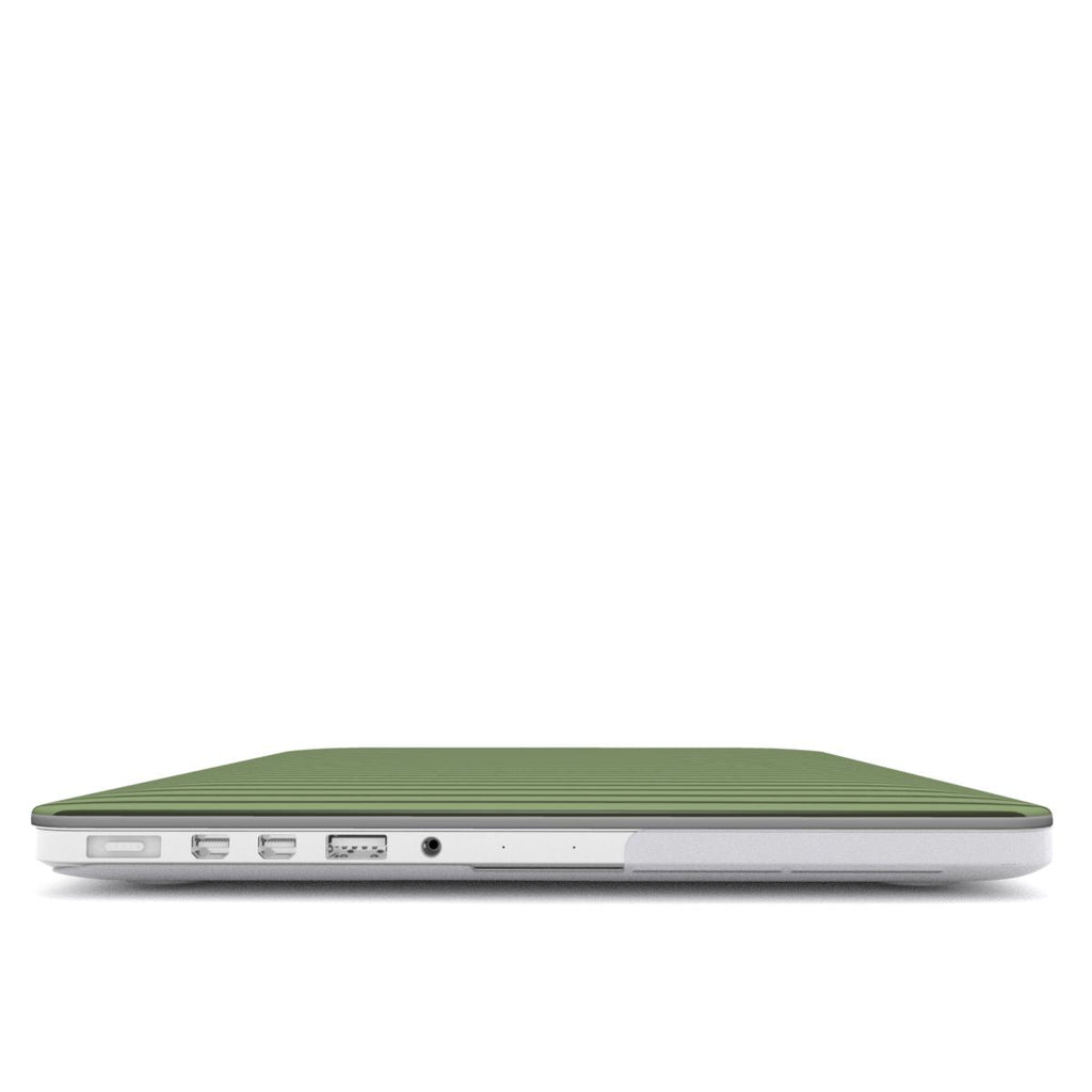 Chocomint Green Stripes MacBook Case