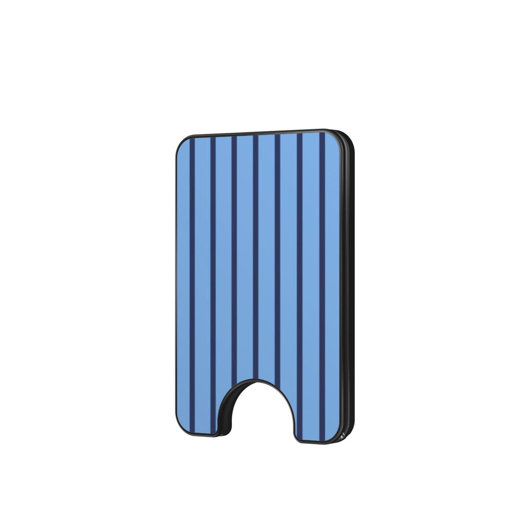 Cold Blue Stripes Magnetic wallet