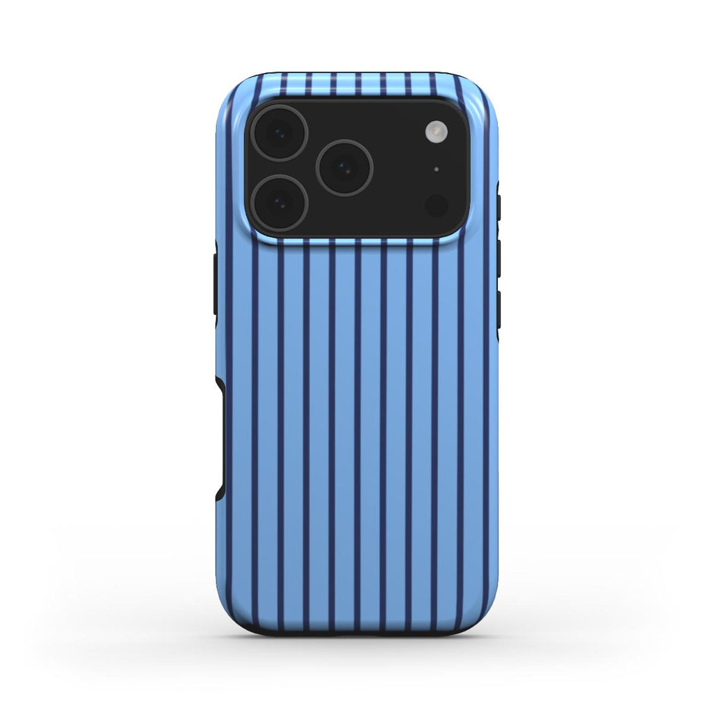 Cold Blue Stripes Tough Phone Case