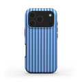 Cold Blue Stripes Tough Phone Case