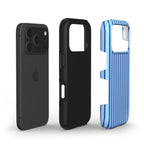 Cold Blue Stripes Tough Phone Case