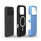 Cold Blue Stripes MagSafe Tough Phone Case