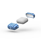 Cold Blue Stripes Apple AirPods Tough Case