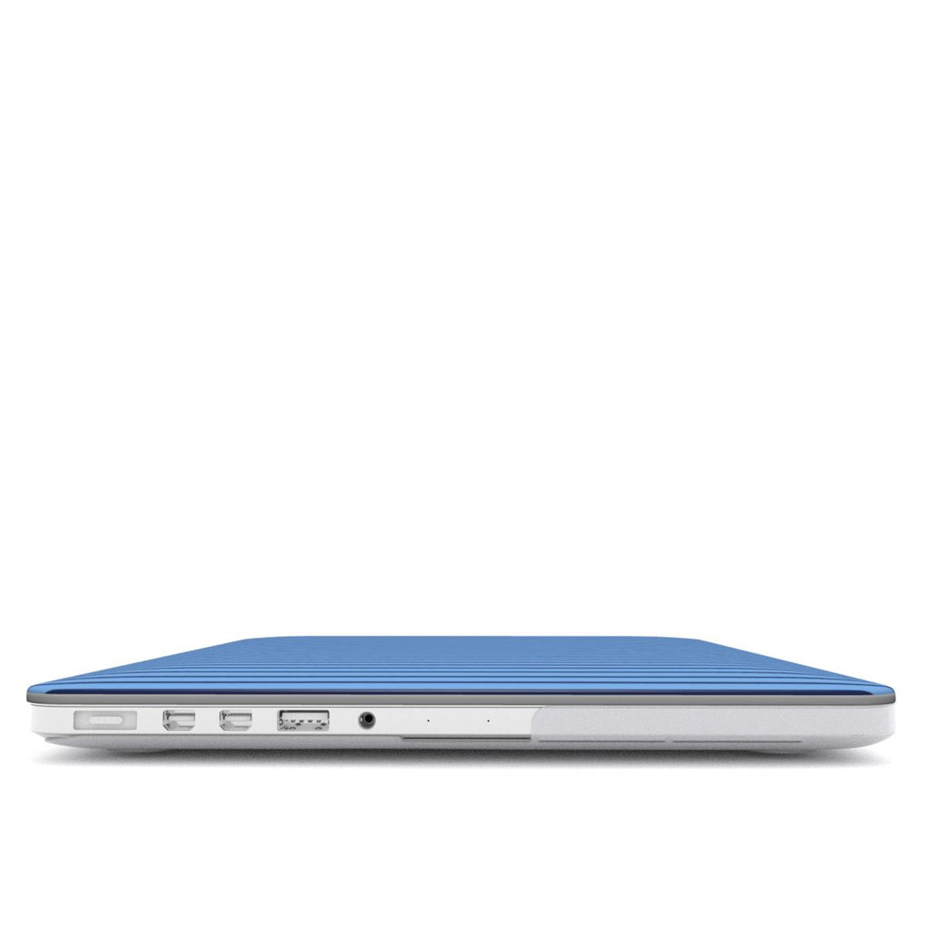 Cold Blue Stripes MacBook Case