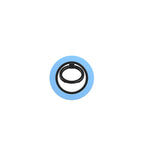 Cold Blue Stripes Ring Holder