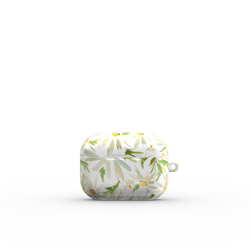 Water Color Daisy Floral Apple AirPods Tough Case