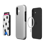 Black in White Polka Dots Magnetic wallet