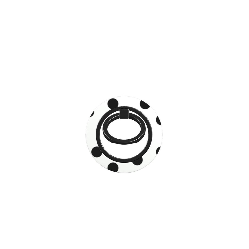 Black in White Polka Dots Ring Holder