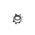 Black in White Polka Dots Ring Holder