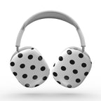 Black in White Polka Dots Apple AirPods Max Tough Case