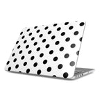 Black in White Polka Dots MacBook Case