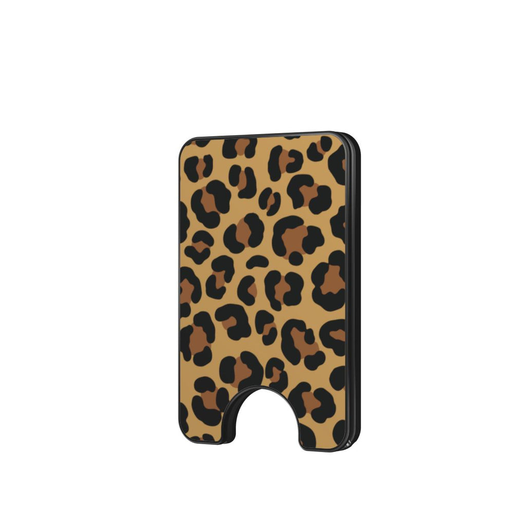 Classic Brown Leopard Magnetic wallet