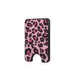 Black Pink Leopard Magnetic wallet