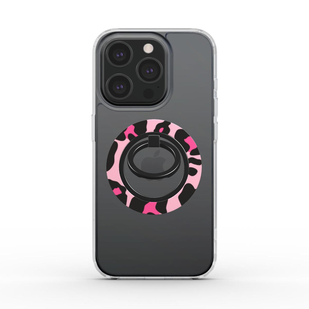 Black Pink Leopard Ring Holder