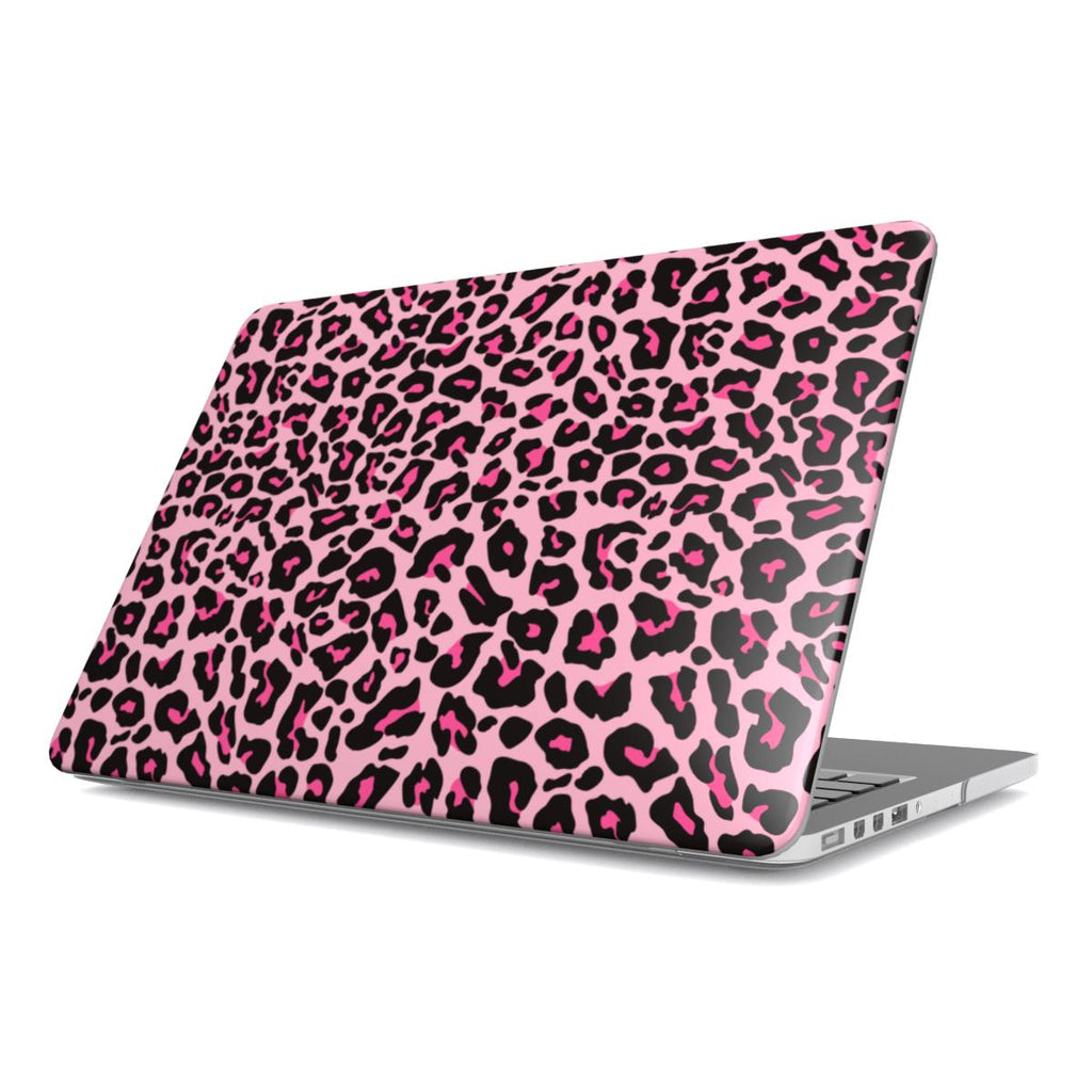 Black Pink Leopard MacBook Case