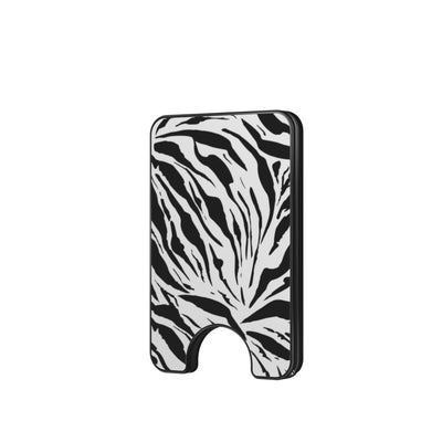 Black in White Leopard Magnetic wallet