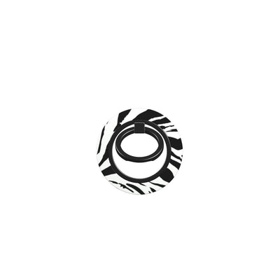 Black in White Leopard Ring Holder