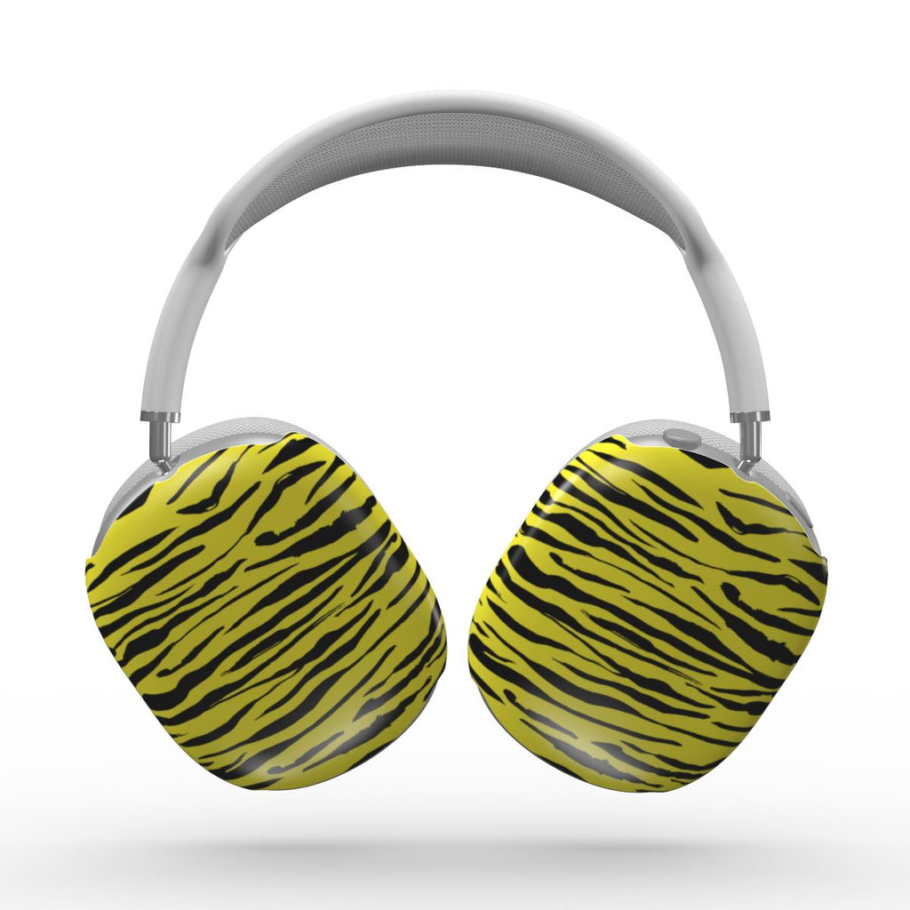 Black in Yellow Tiger Apple AirPods Max Tough Case