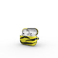 Black in Yellow Tiger Apple AirPods Tough Case, 3D product render