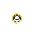 Yellow Lemon Abstract Ring Holder — full view, front print