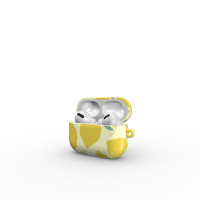 Yellow Lemon Abstract Apple AirPods Tough Case