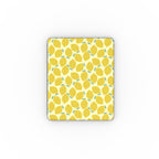 Yellow Lemon Abstract Apple iPad Case — full view, full back print